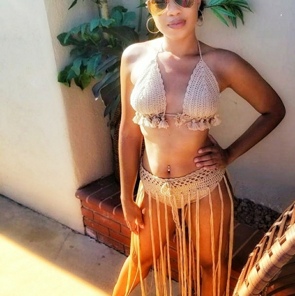 2 piece crochet swimwear